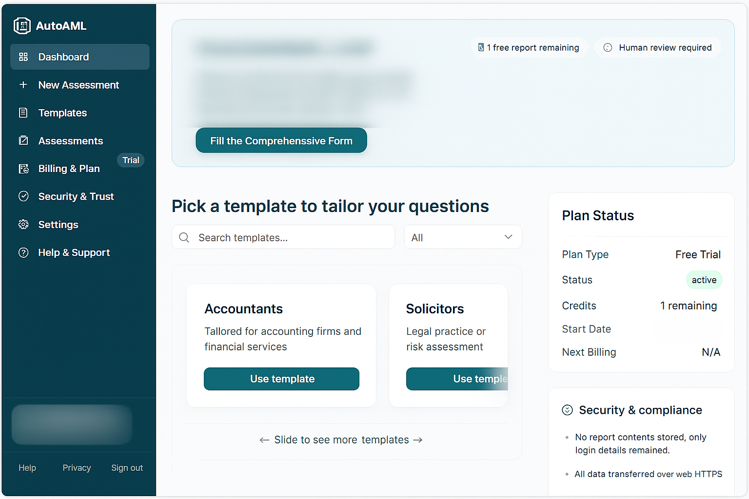 AutoAML Dashboard Preview
